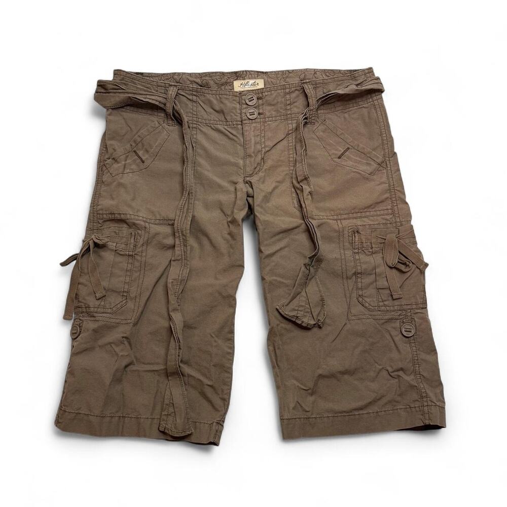 Y2K Low rise Hollister cargo Jorts with belt and pockets women’s size M